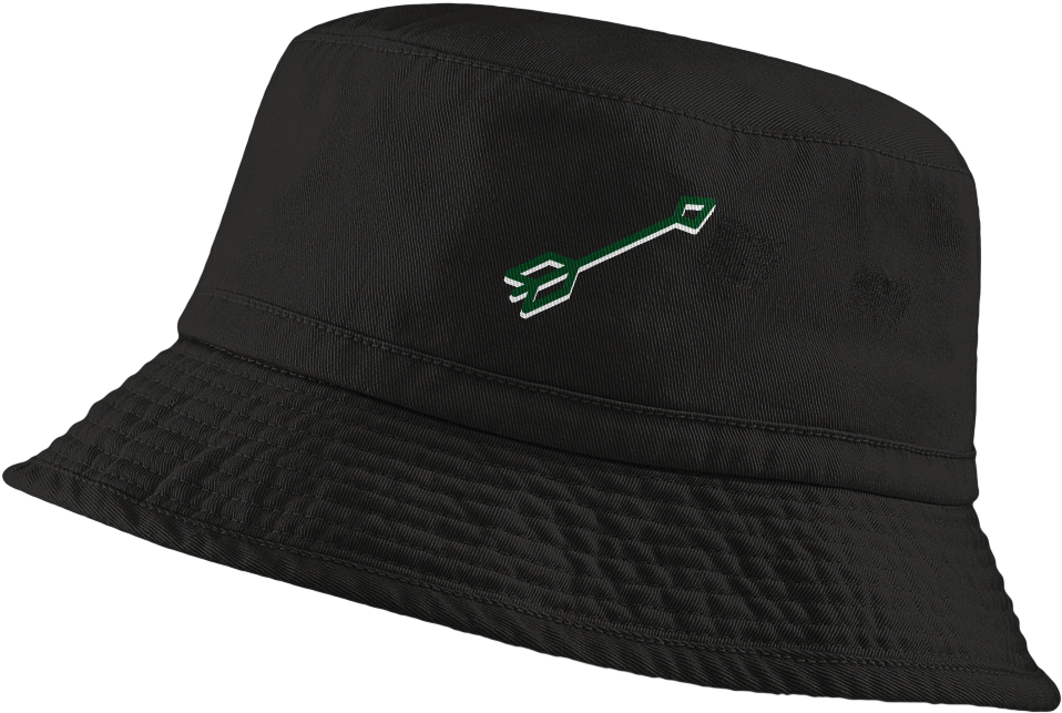 Black Bucket Hatwith Logo