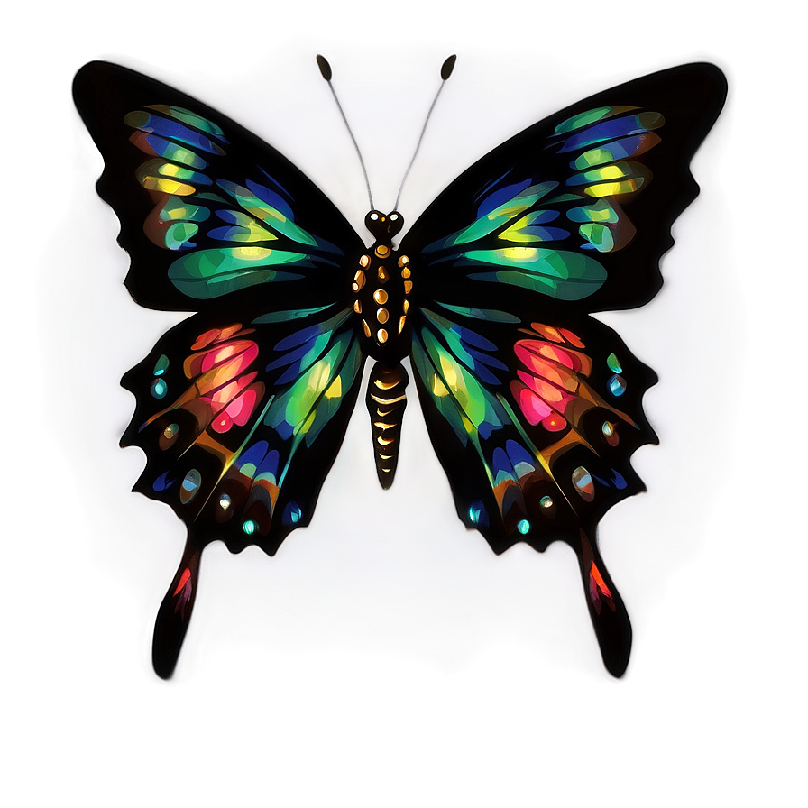 Black Butterfly Clipart Png Upc75