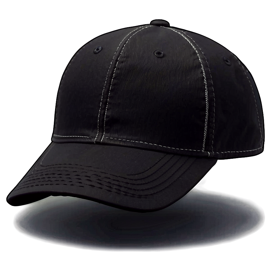 Black Cap With Adjustable Size Png 06122024