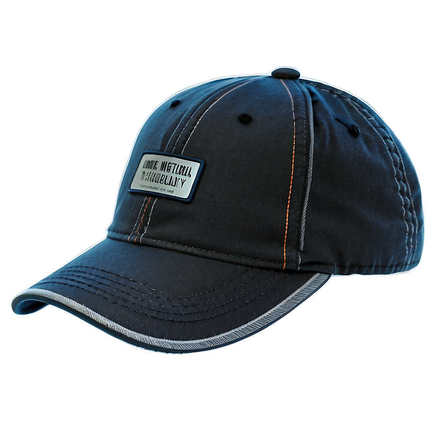 Black Cap With Buckle Closure Png 06122024