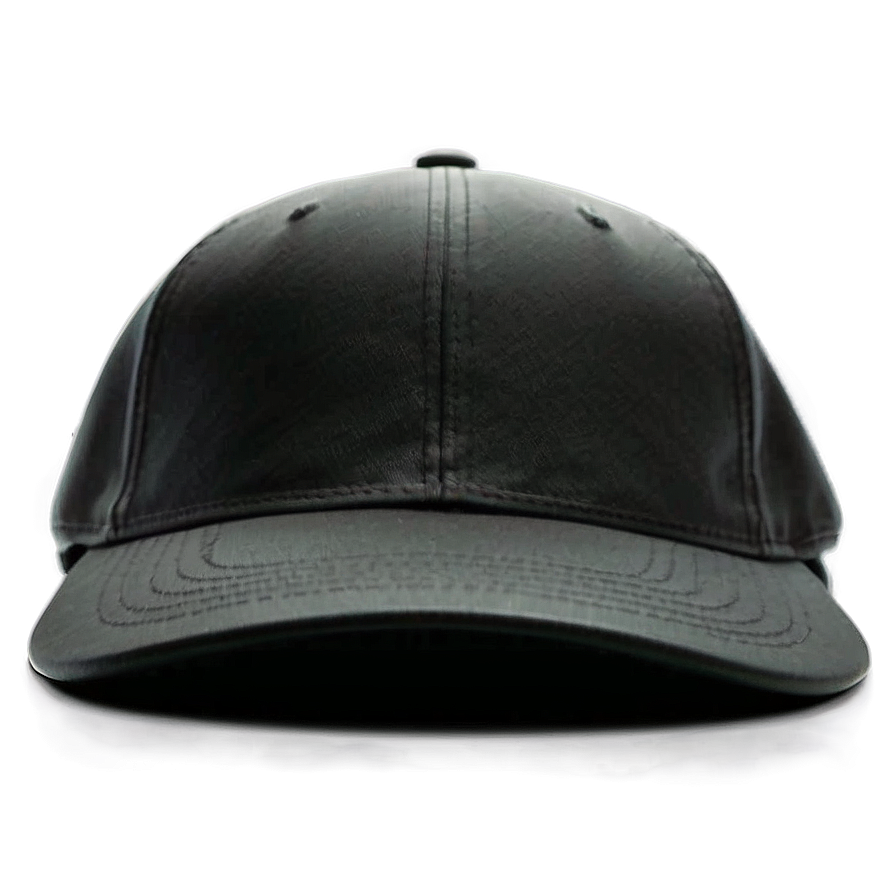 Black Cap With Flat Brim Png 06122024