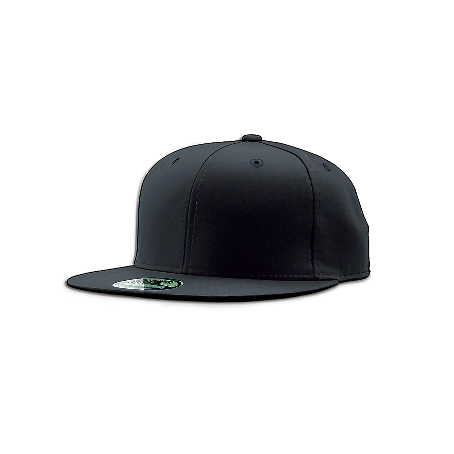 Black Cap With Flat Brim Png Djw97