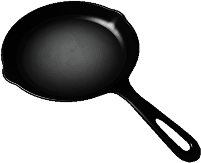 Black Cast Iron Skillet