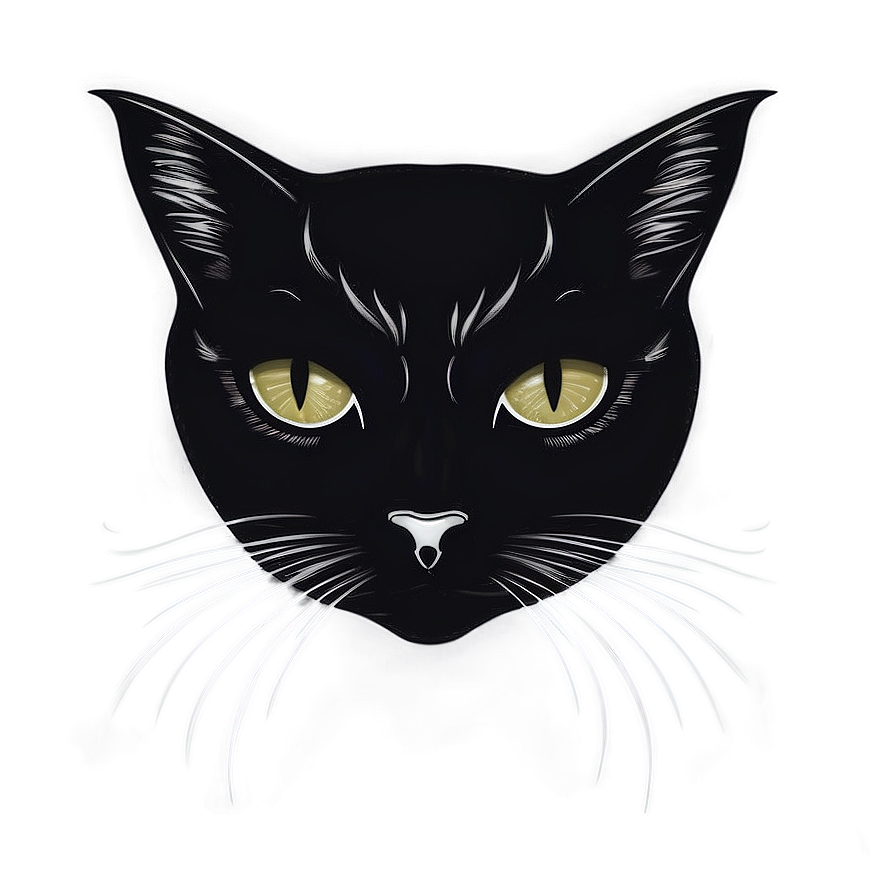 Black Cat Head Silhouette Png Jag32