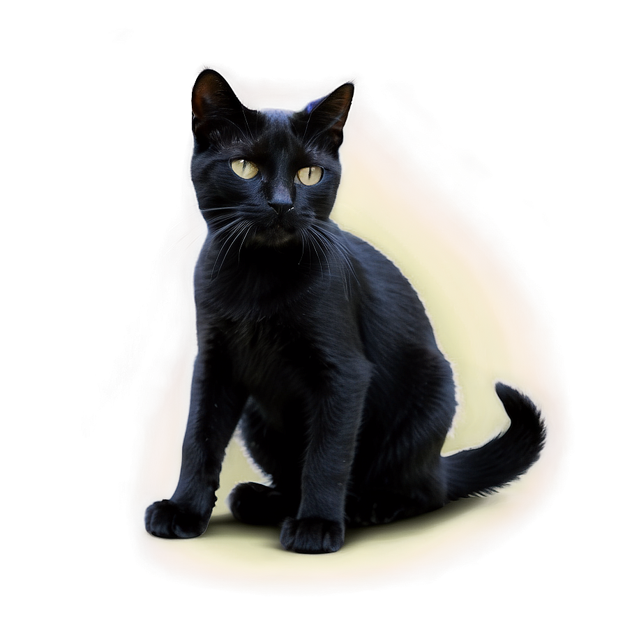 Black Cat In Shadow Png Dgv90