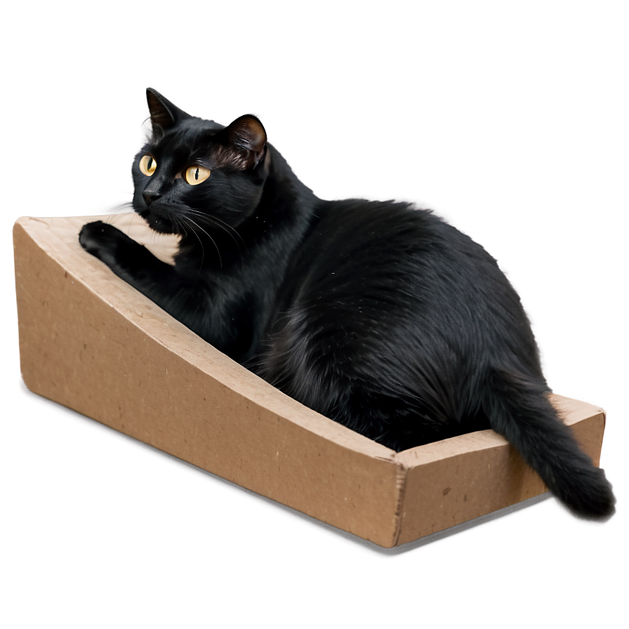 Black Cat Lying Down Png Jvx20