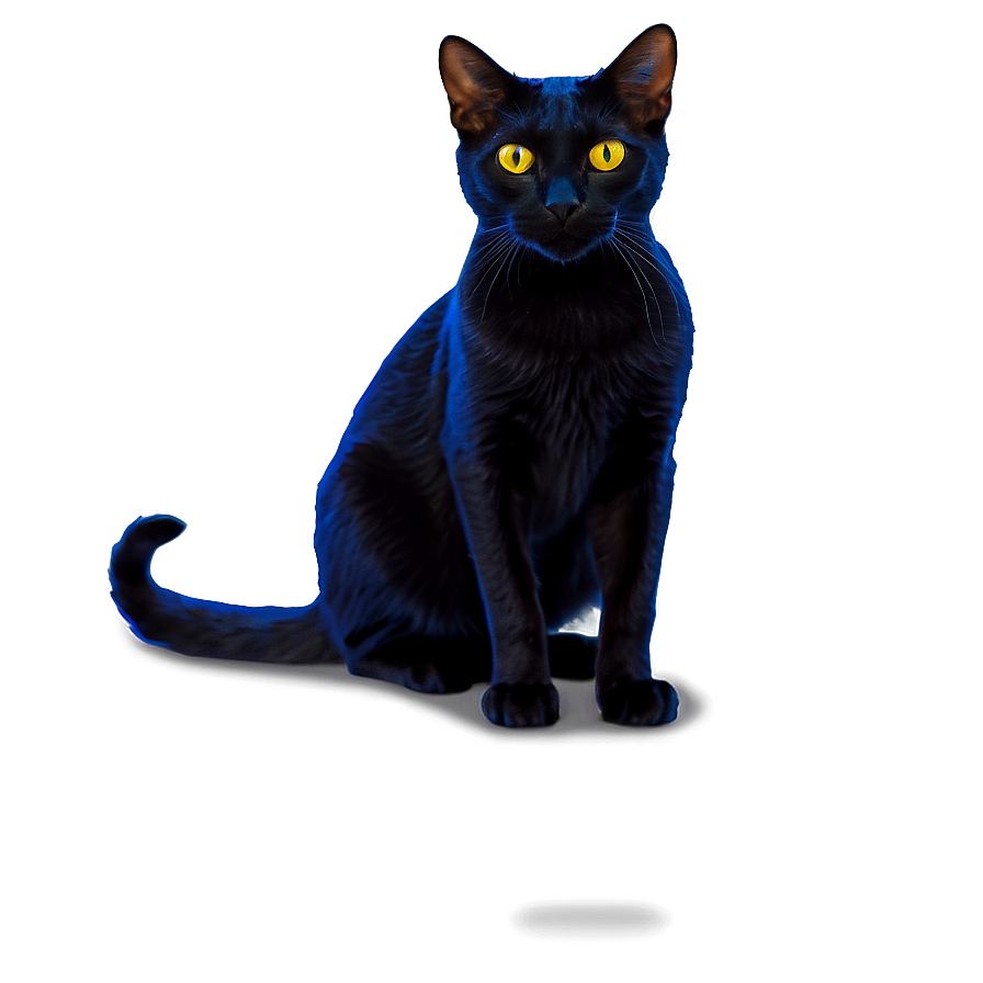 Black Cat With Glowing Eyes Png 70