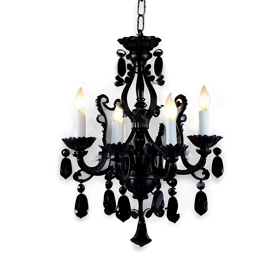 Black Chandelier Png Lre50