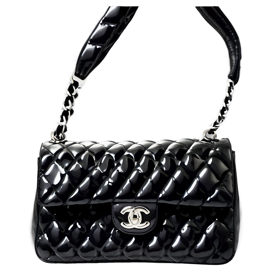 Black Chanel Bag Png Hac