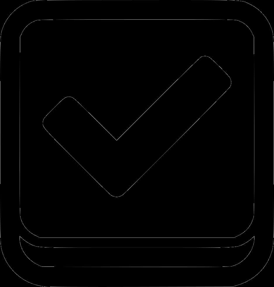 Black Check Mark Icon