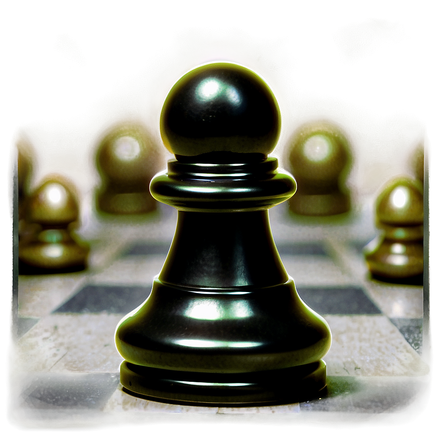 Black Chess Pawn Png 06132024