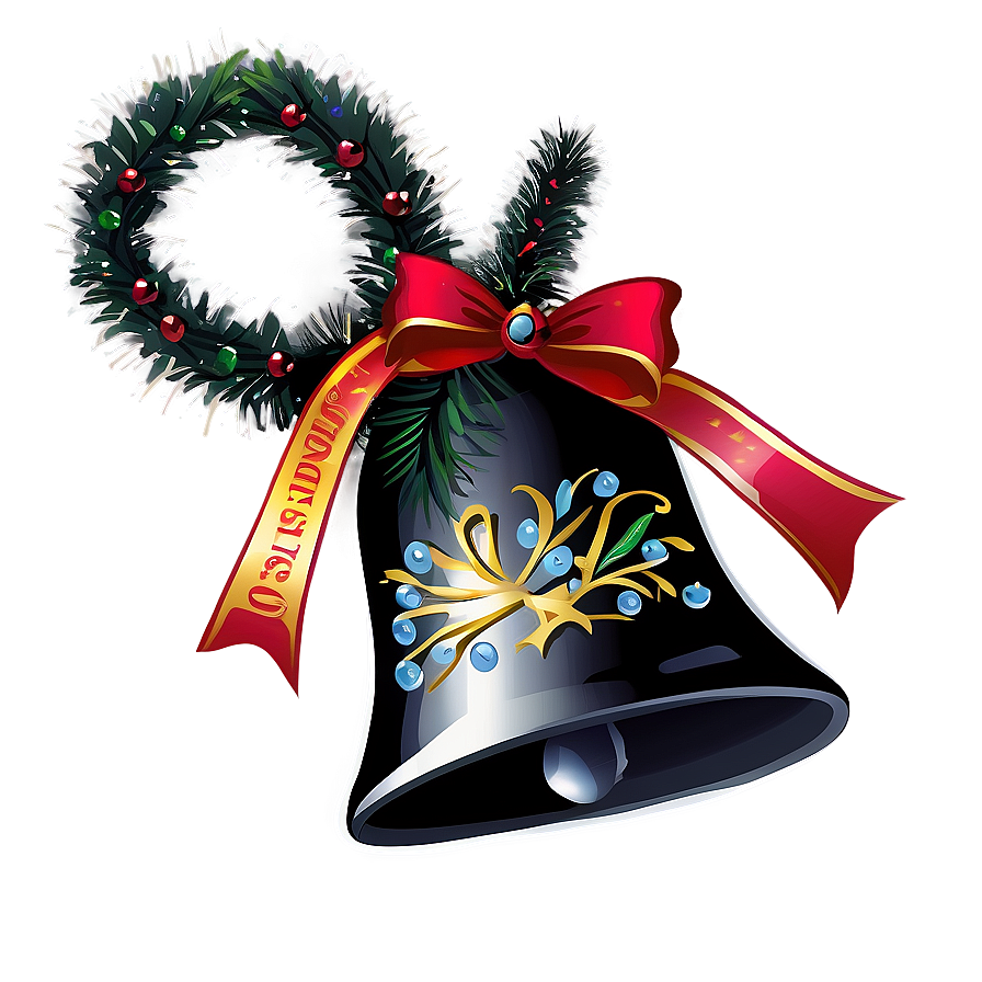 Black Christmas Bells Png Cbm