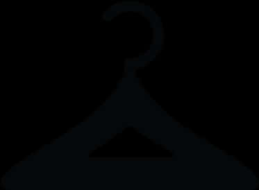 Black Clothes Hanger Silhouette