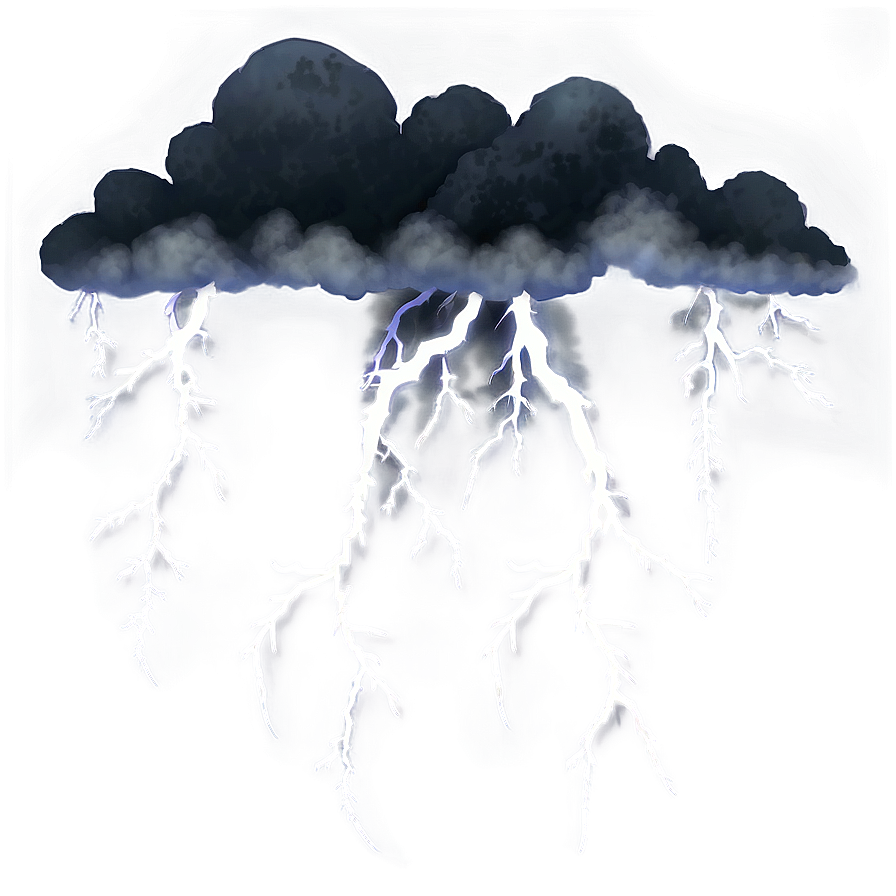 Black Clouds And Lightning Png Jwg