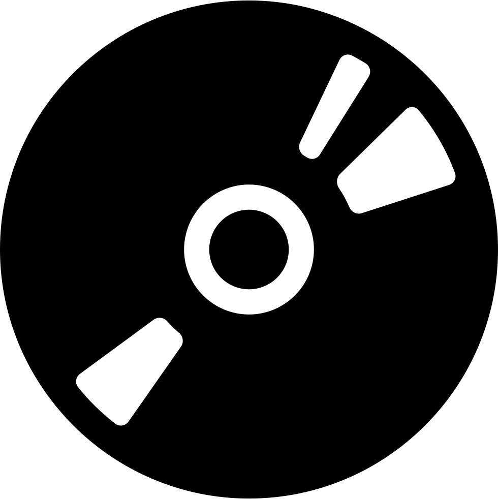 Black Compact Disc Icon