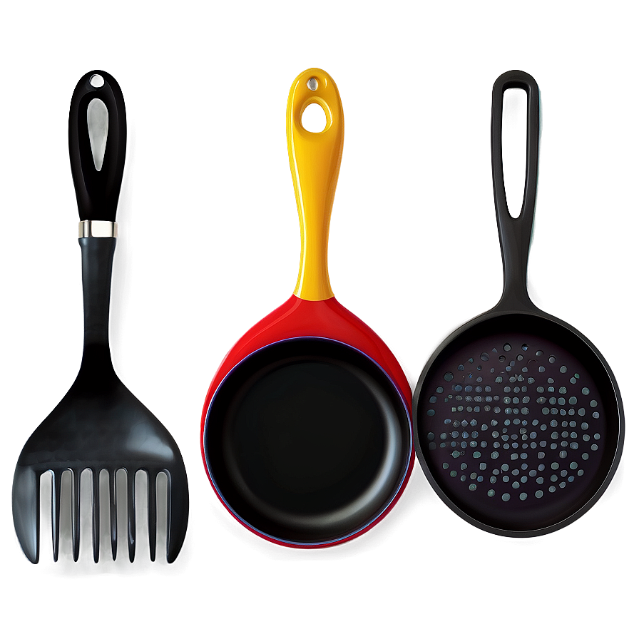 Black Cooking Utensils Png Omq