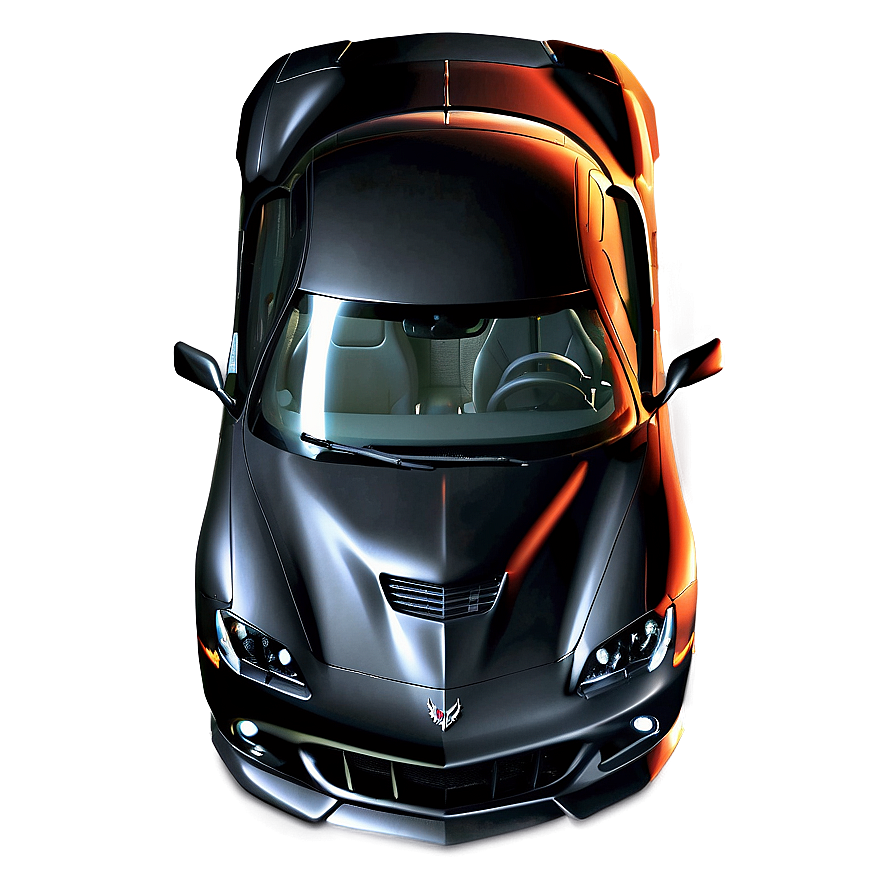 Black Corvette Png Vep