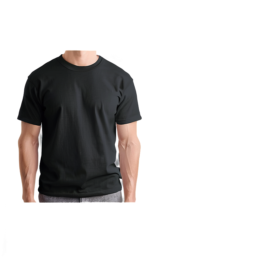 Black Cotton T Shirt Png 83