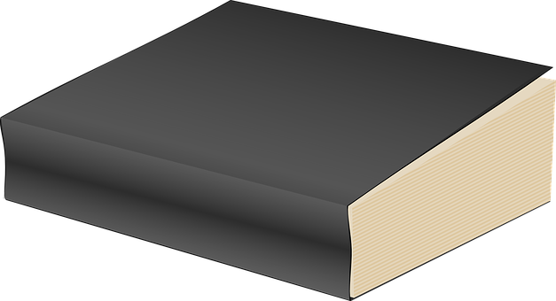 Black Cover Book3 D Render