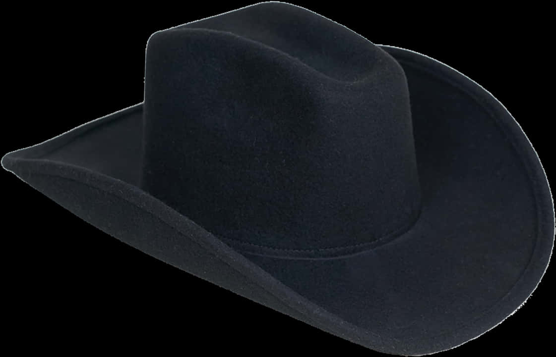 Black Cowboy Hat Isolated