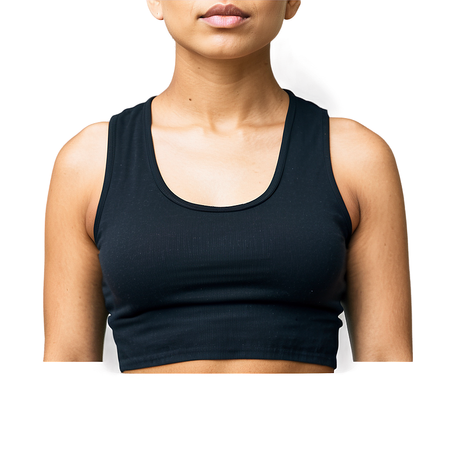 Black Crop Top Apparel Png Csg