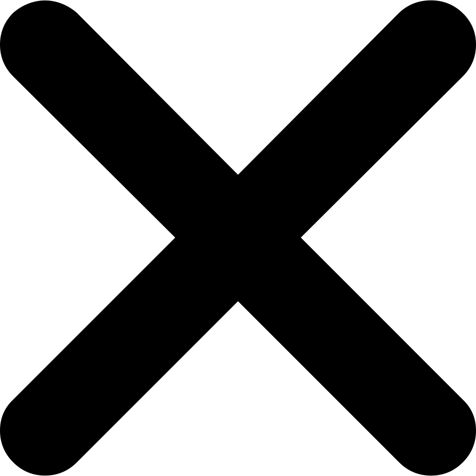 Black Cross Icon