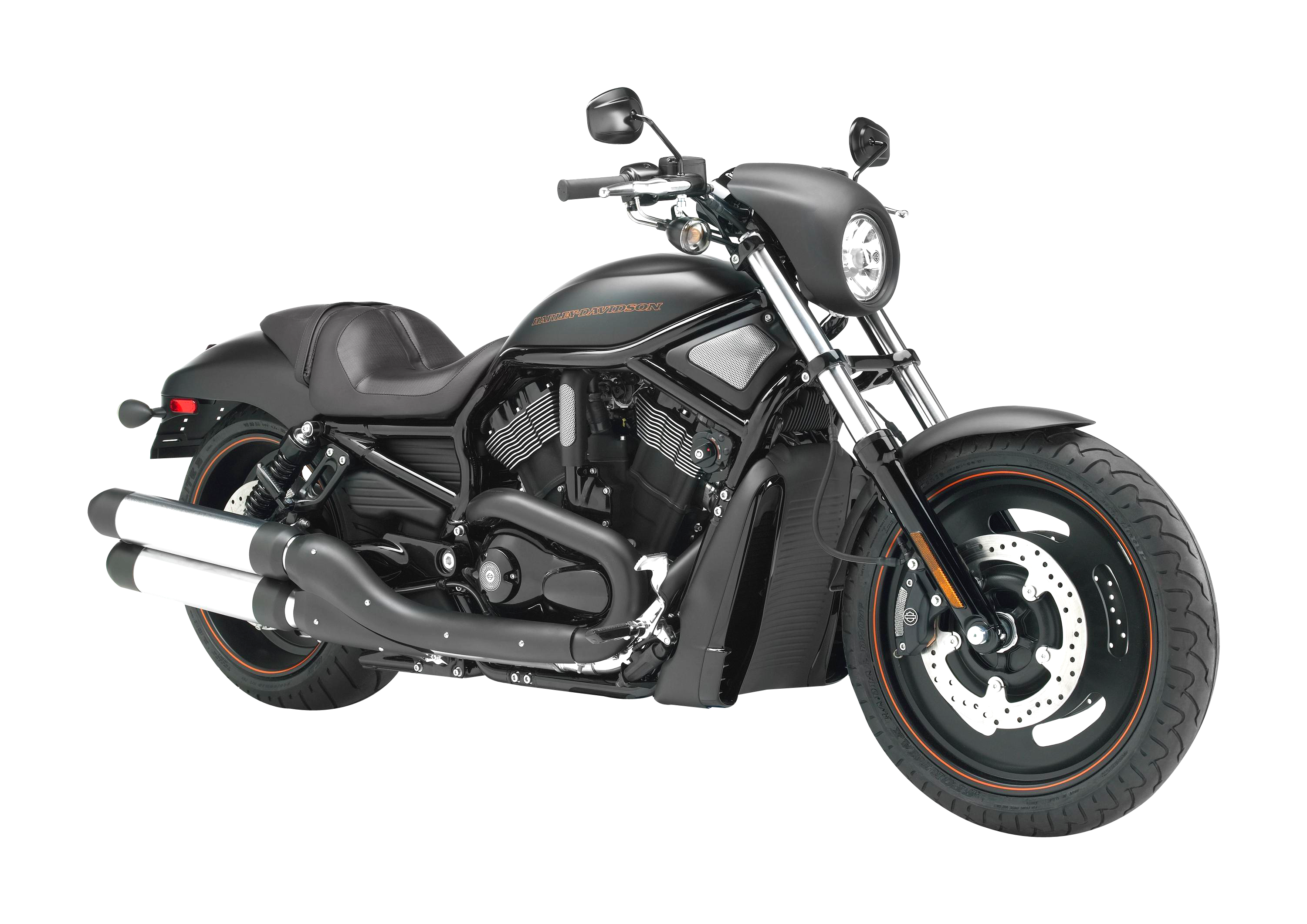 Black Cruiser Motorcycle Profile