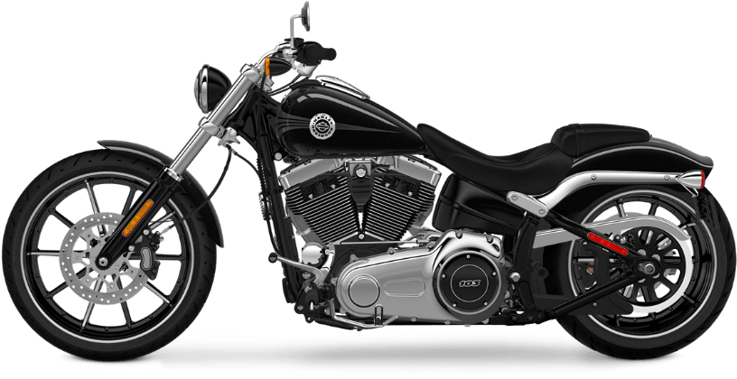 Black Cruiser Motorcycle Profile