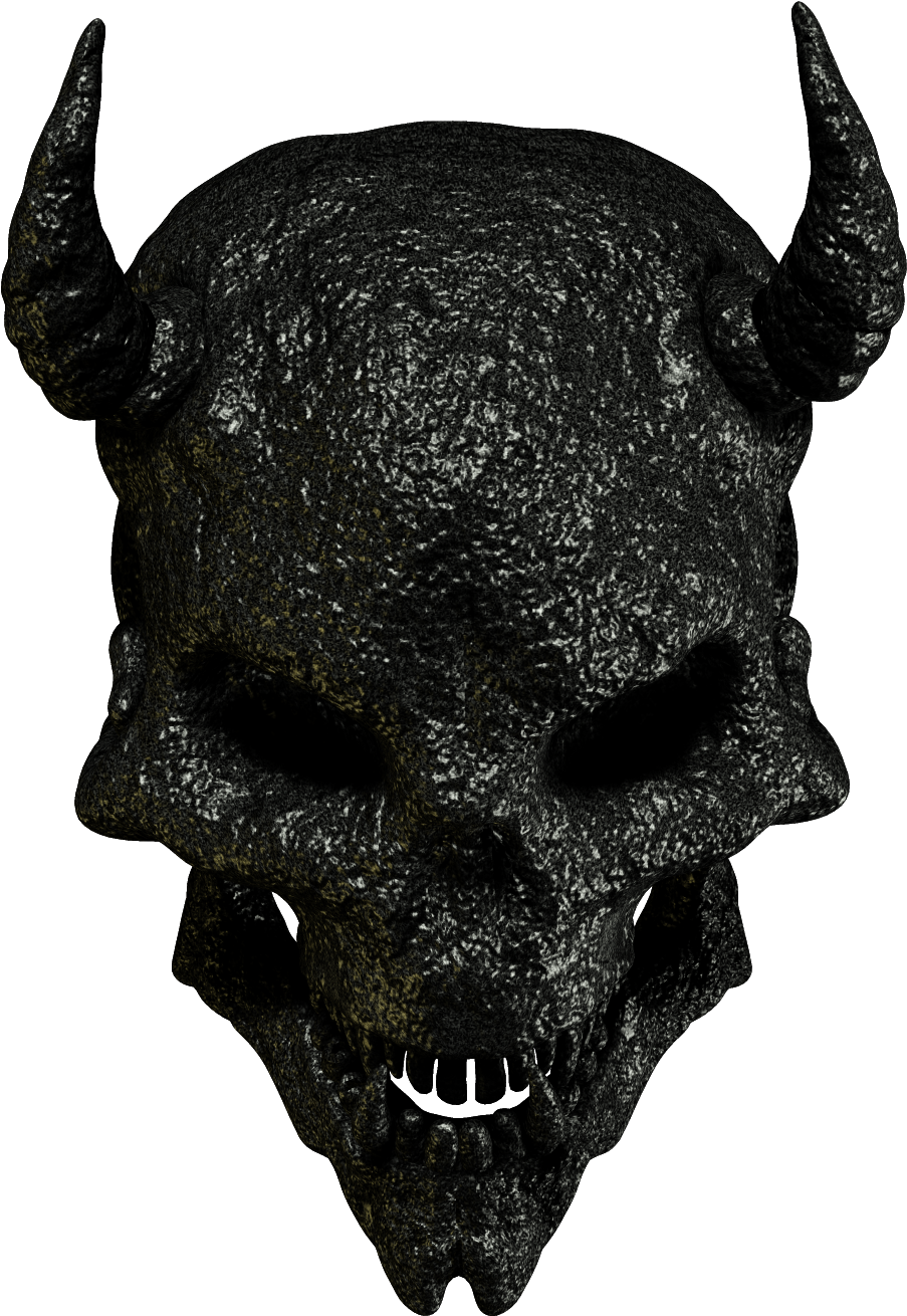 Black Demon Skull