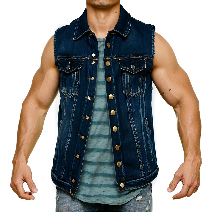 Black Denim Jacket Png 06132024