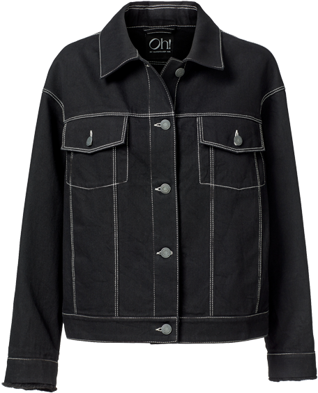 Black Denim Jacket Product Image