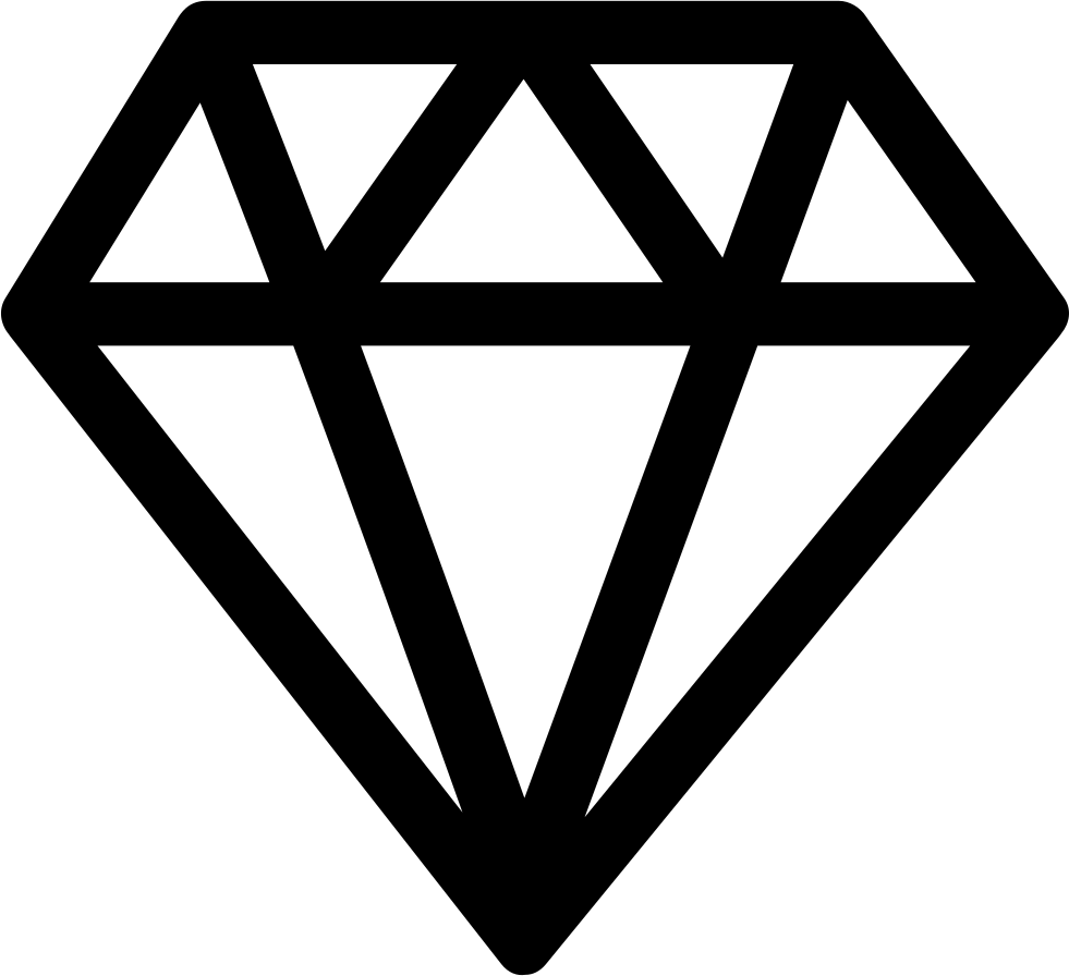 Black Diamond Outline Graphic