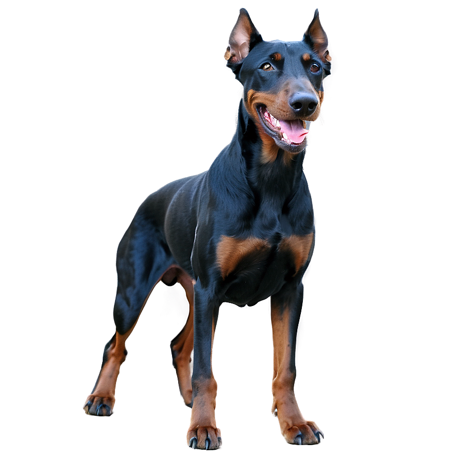 Black Doberman Png 06252024