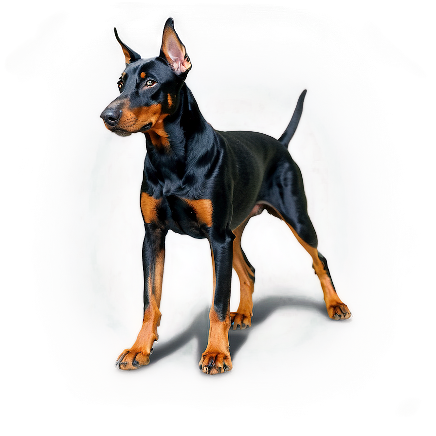 Black Doberman Png Aqw44