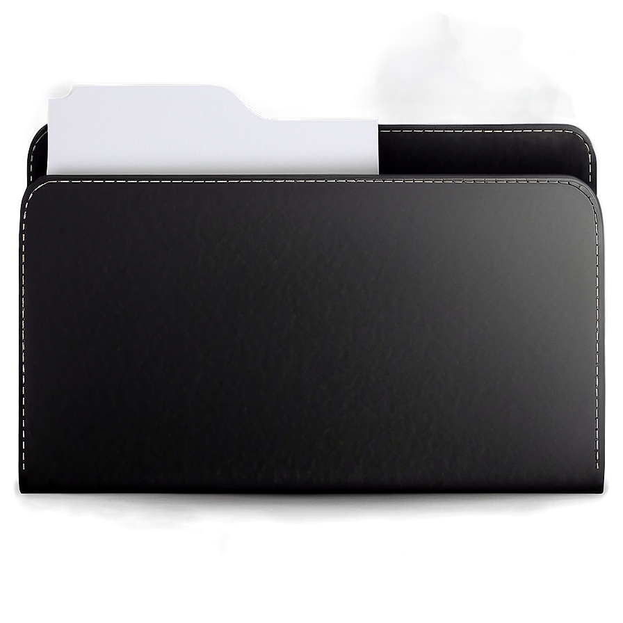 Black Document Folder Png Mux25