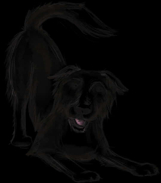 Black Dog Digital Artwork