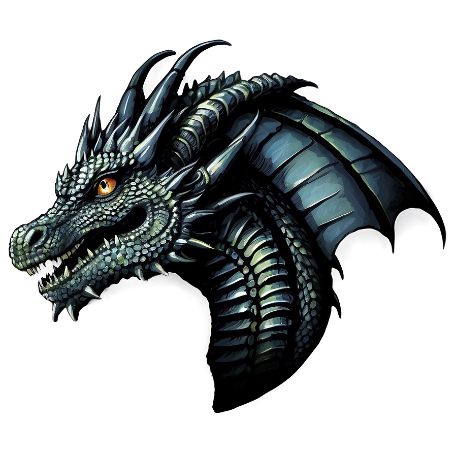 Black Dragon Illustration Png Wuo13