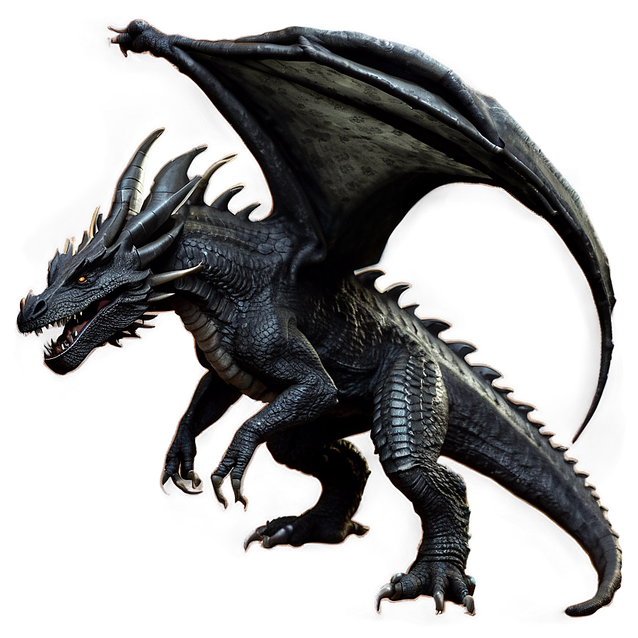 Black Dragon Landing Png Mqg