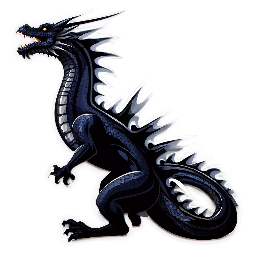 Black Dragon Vector Png 92