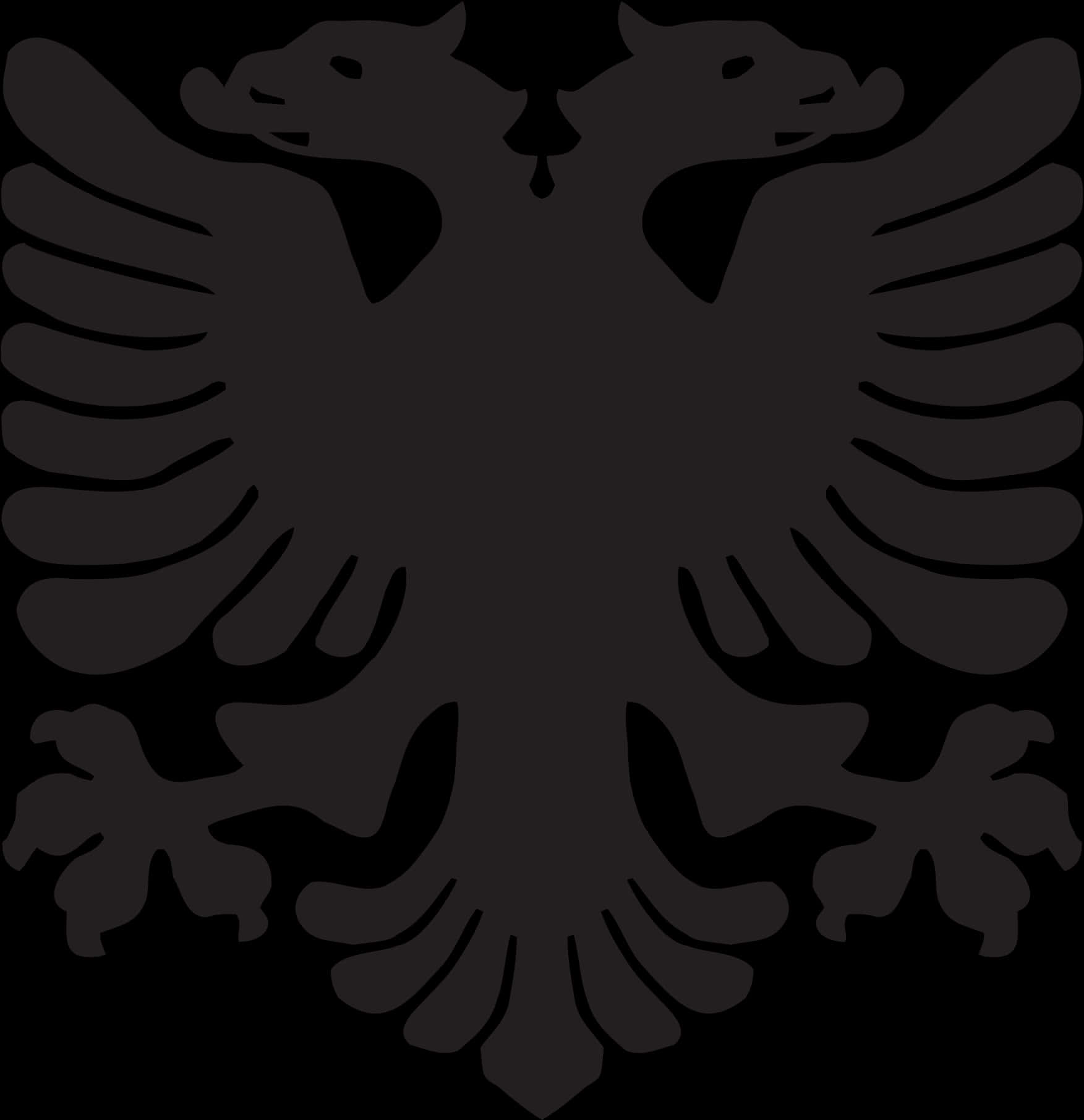 Black Eagle Silhouette Logo