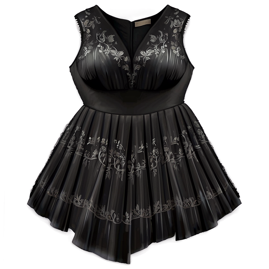 Black Elegant Dress Png Brm