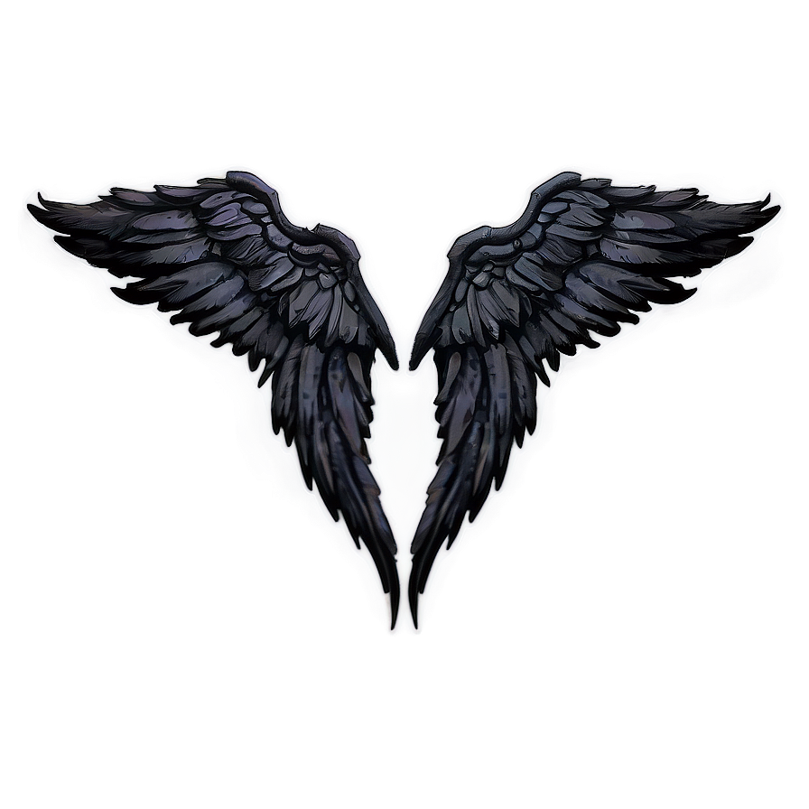 Black Emo Wings Png Euq67