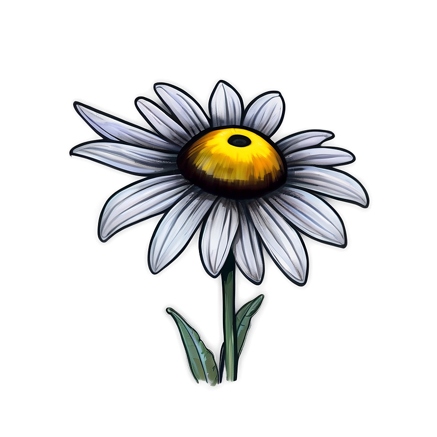 Black Eyed Susan Sketch Png Rou58