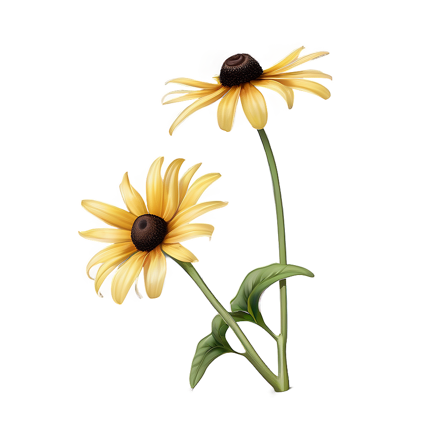 Black Eyed Susan Under Blue Sky Png Crc