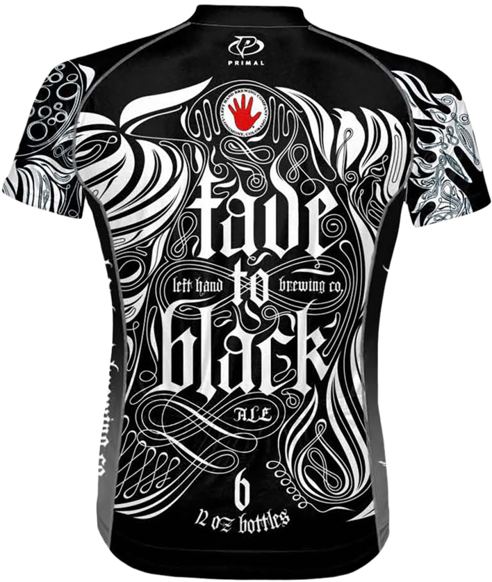 Black Fade Cycling Jersey Design