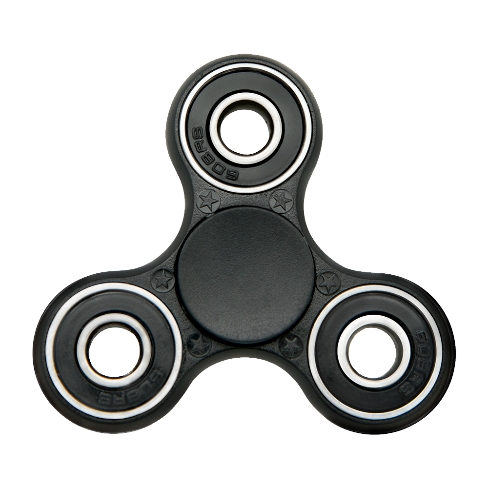 Black Fidget Spinner Toy