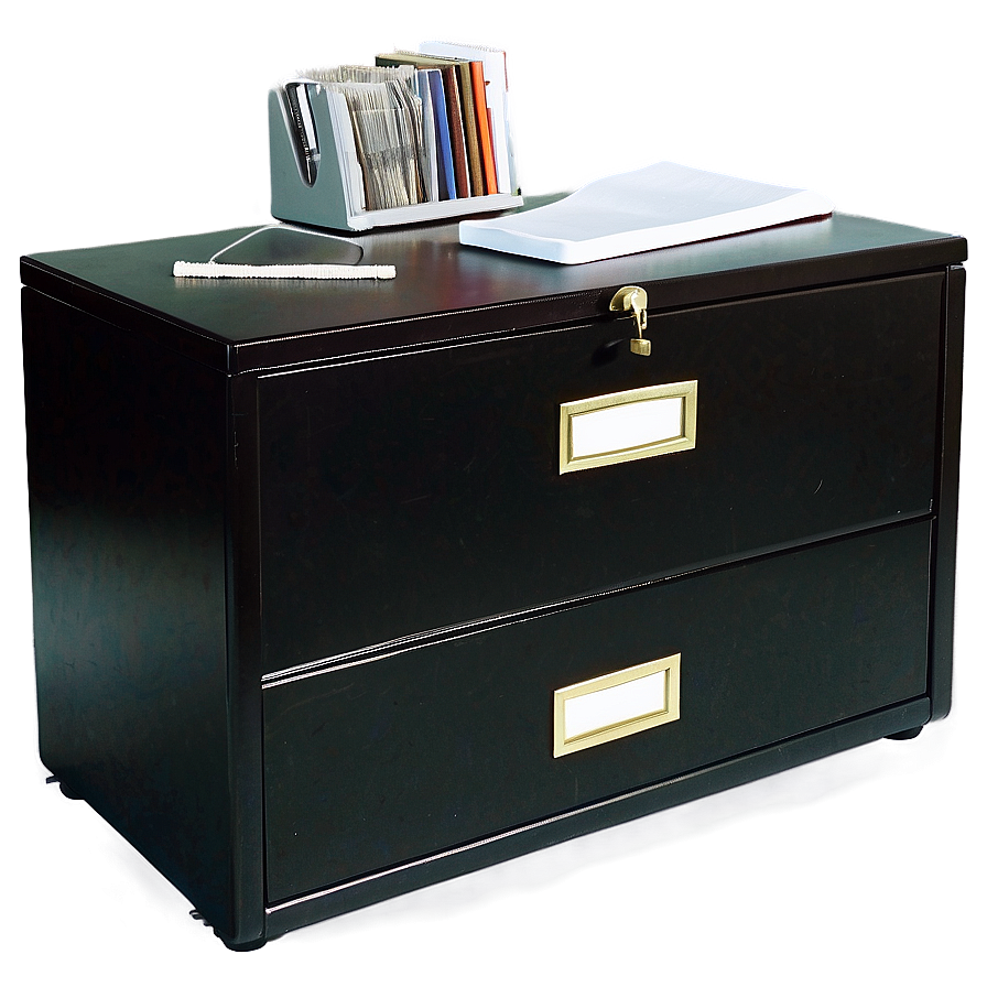 Black Filing Cabinet Png 5