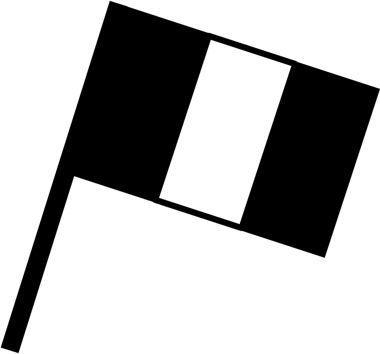 Black Flag Icon Symbol