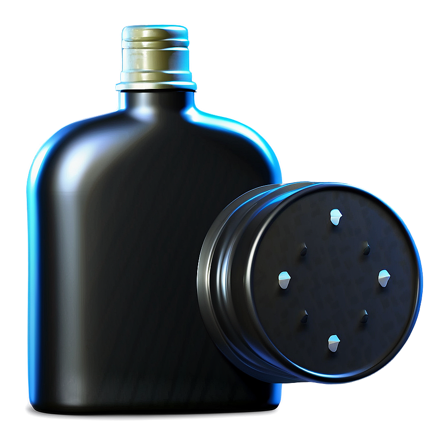 Black Flask Png 06122024