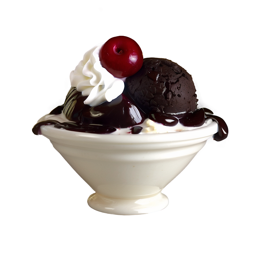 Black Forest Ice Cream Sundae Png 95